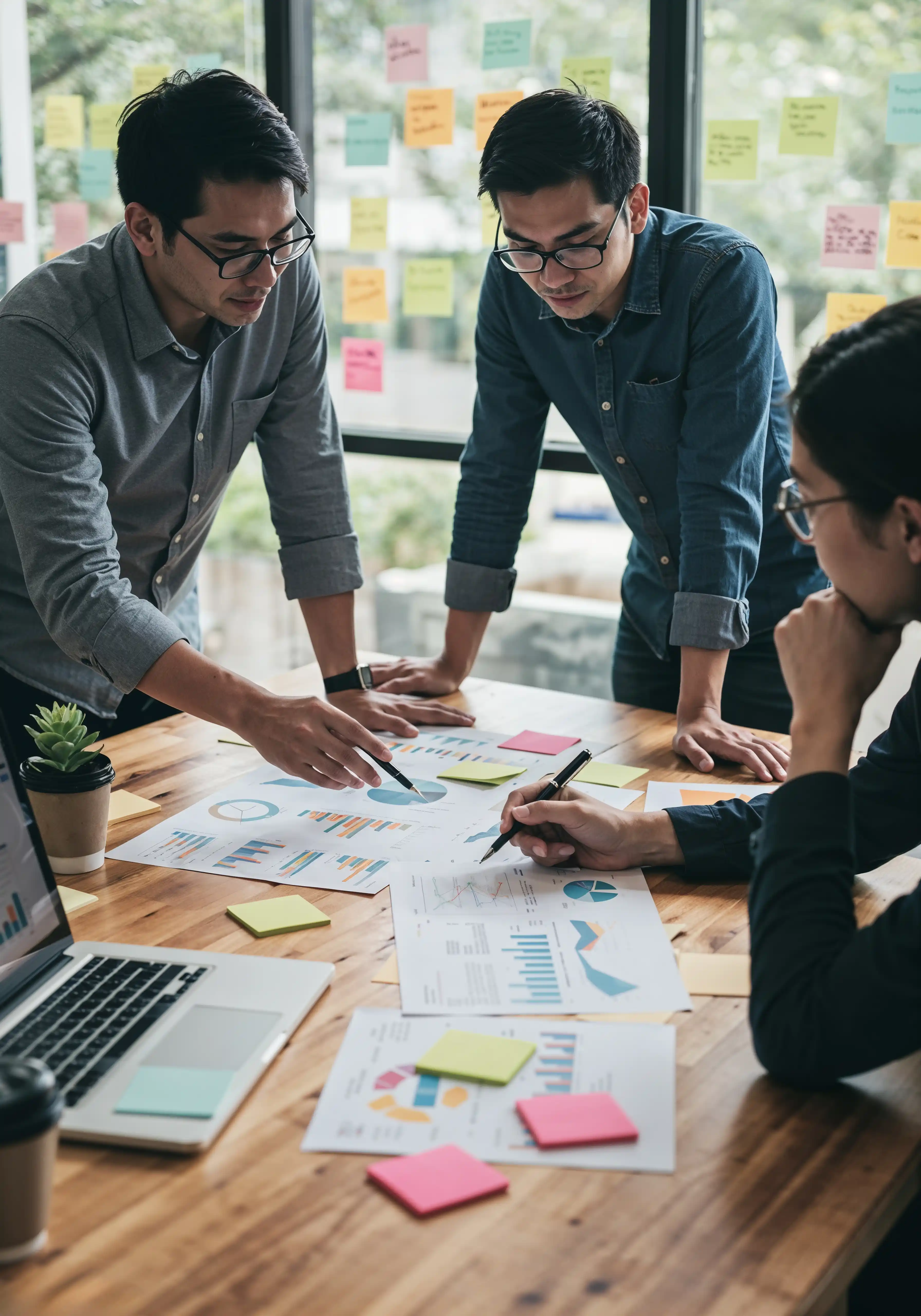 Internal team working on platform build