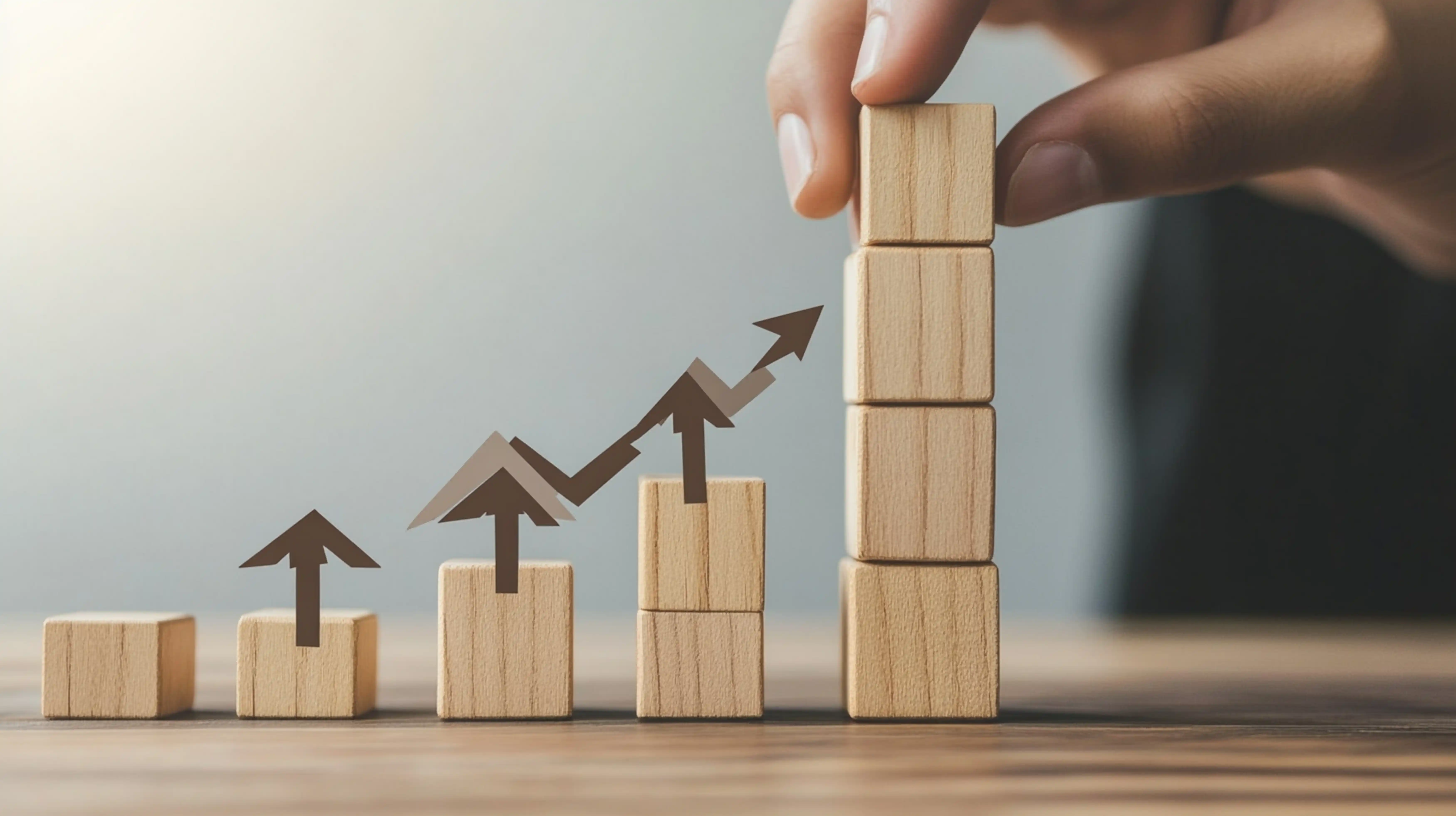 Revenue ladder showing ascending tiers of paid products and services