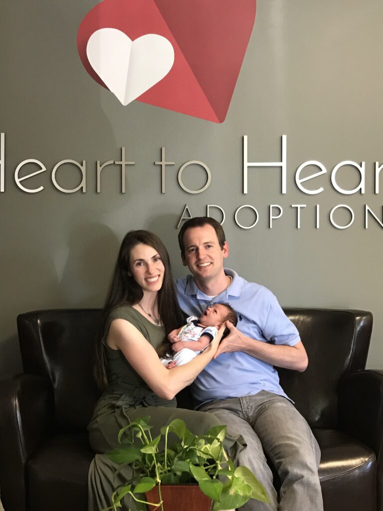 A caseworker with a new mother