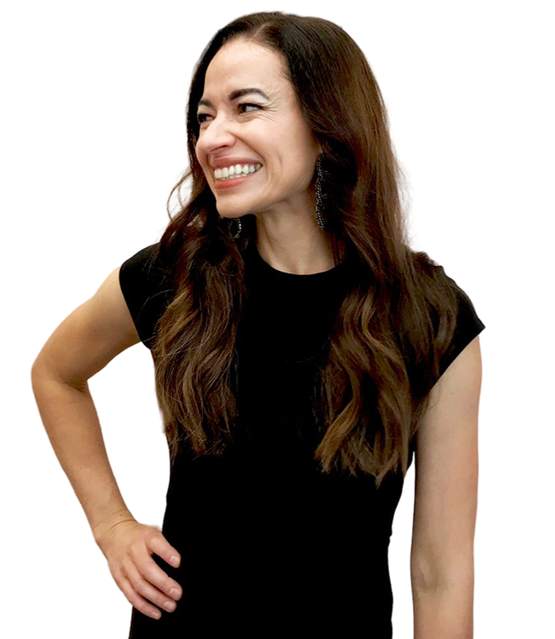 Cherie Hoeger smiling, hand on hip