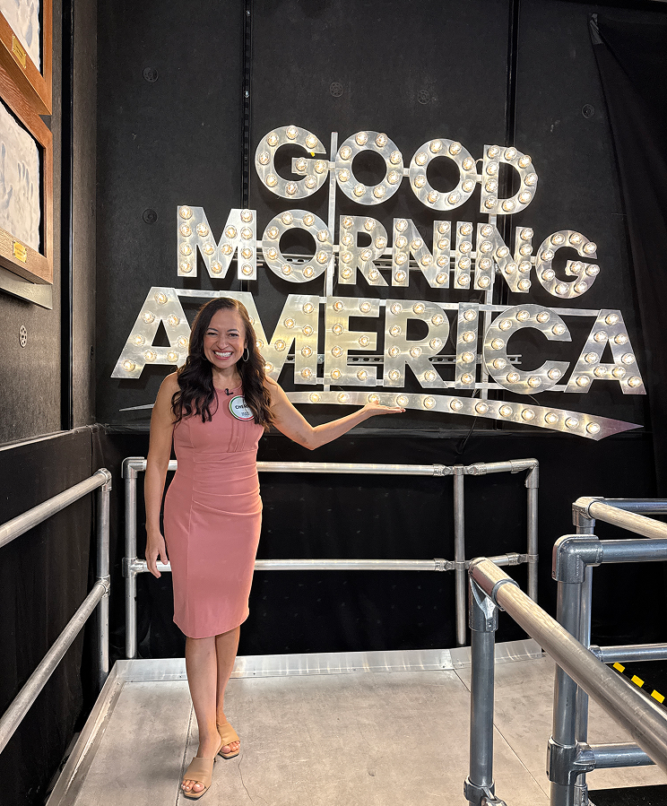 Cherie at the Good Morning America studio