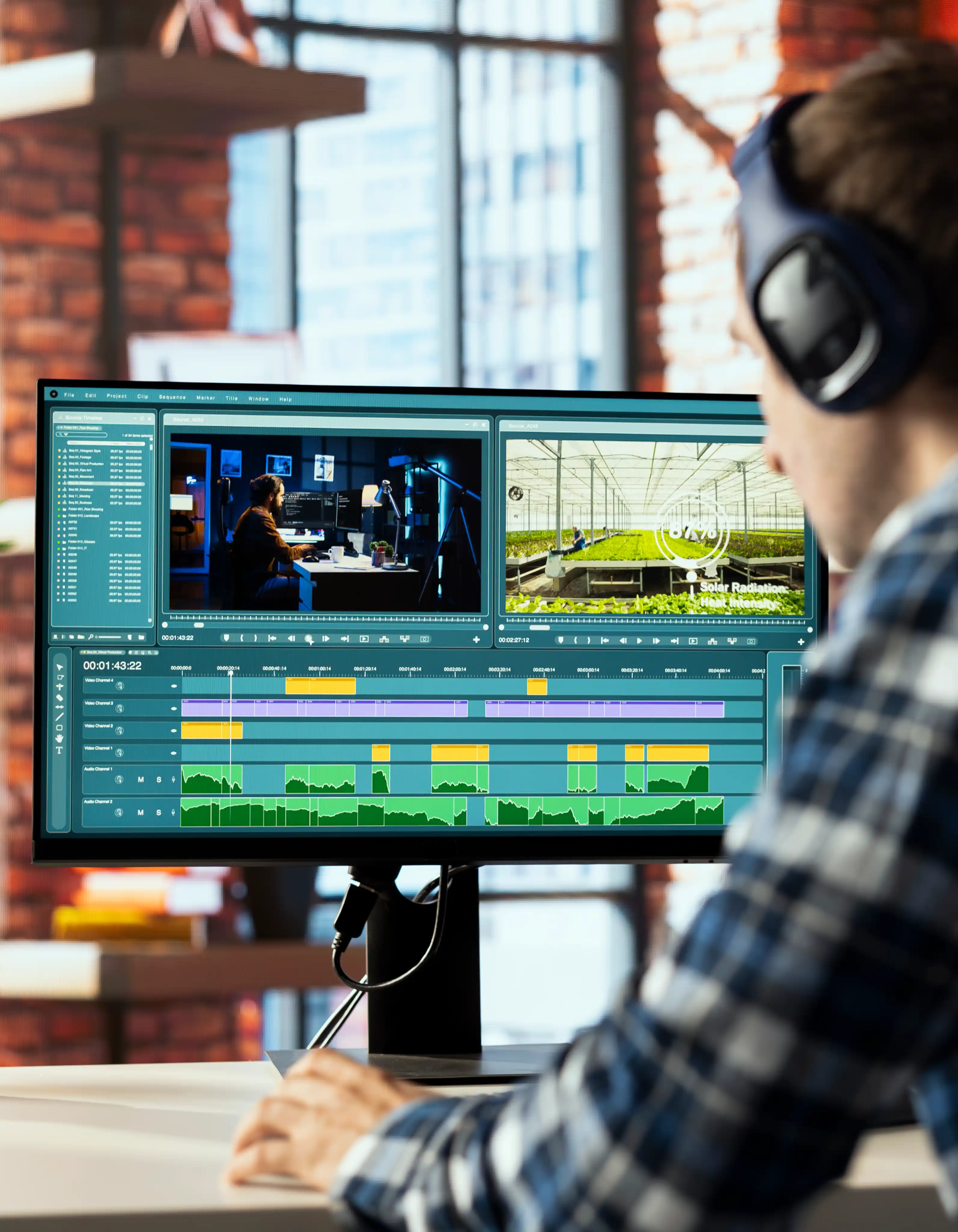 Professional audio and video editor