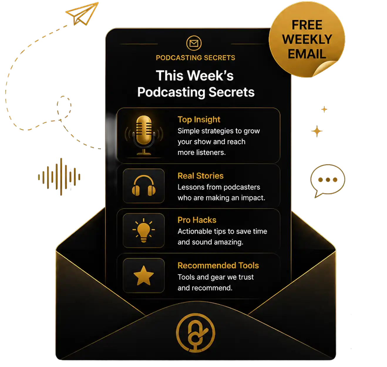 Podcasting Secrets Newsletter Mockup