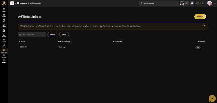 Affiliate Tool